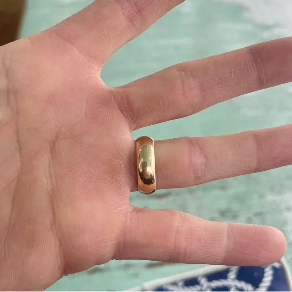 ANTIQUE Edwardian 14k Gold Five-Stone Diamond Ring - Picture 6 of 15